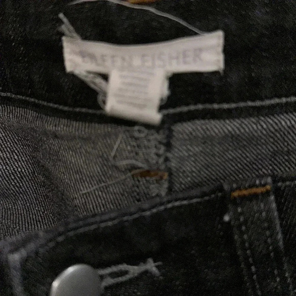 Eileen Fisher Dark Gray Organic Cotton Straight Leg Jeans Size 4 - Picture 8 of 8